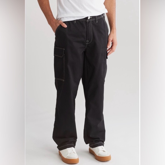 True Religion Black Cargo Pants